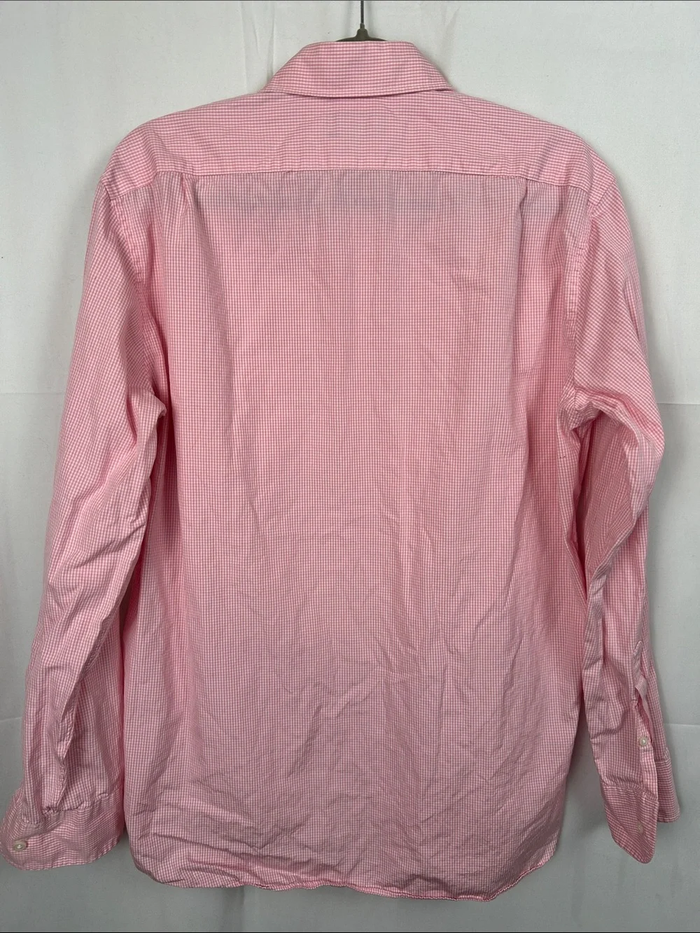 J. Crew Pink Micro-Check Long Sleeve Dress Shirt